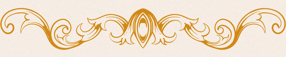 Golden filigree on grainy tan-beige background. Purpose is to act as a paragraph divider.
